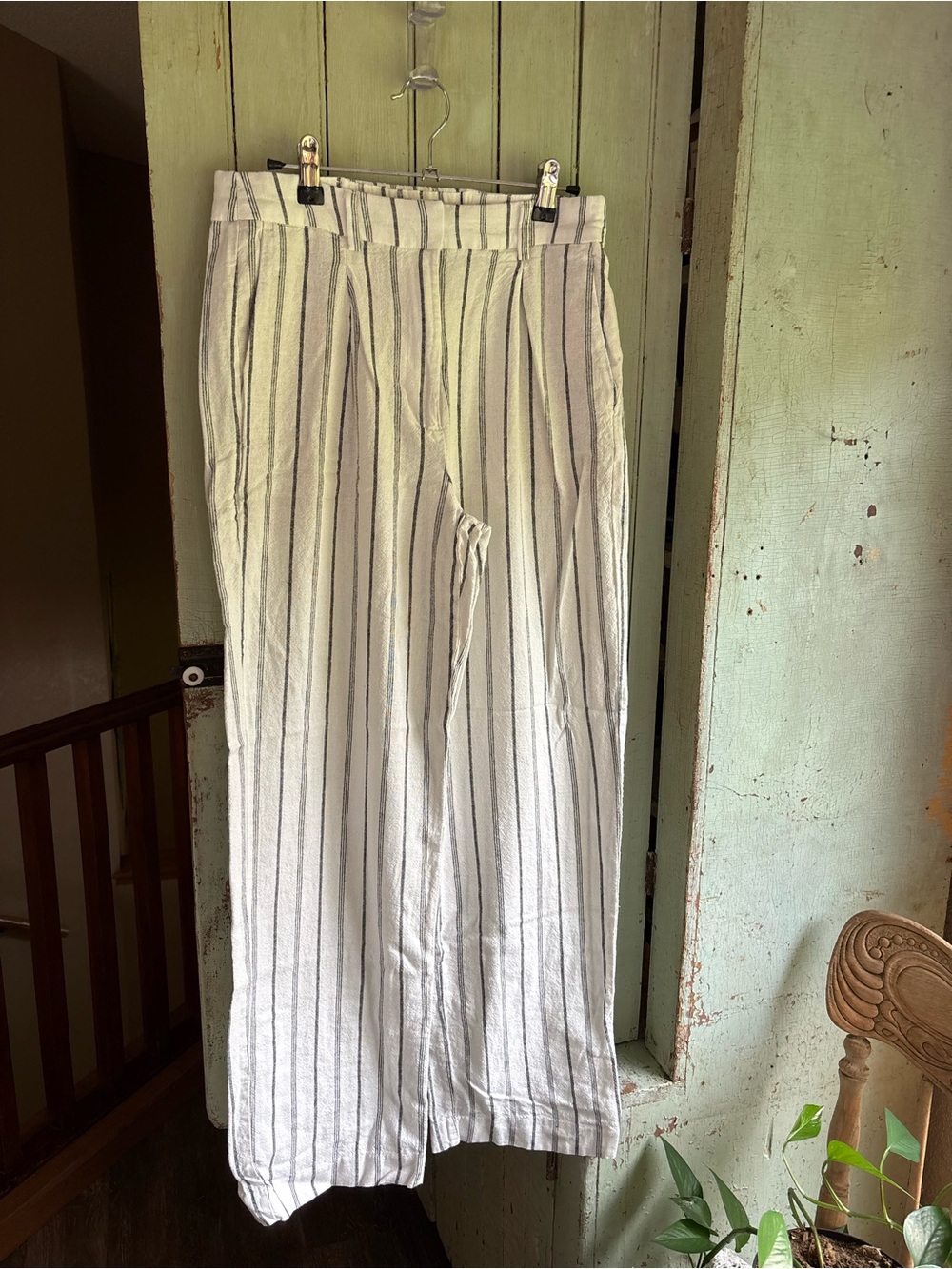 Old Navy Vertical-Striped Wide Leg Trousers